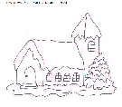 christmas scenery coloring