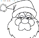 christmas santa claus portrait coloring