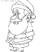 christmas santa claus portrait coloring