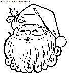 christmas santa claus portrait coloring