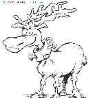 christmas santa claus reindeer coloring