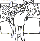 christmas santa claus reindeer coloring