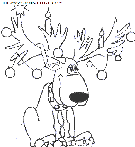 christmas santa claus reindeer coloring