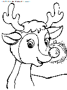 christmas santa claus reindeer coloring