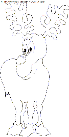 christmas santa claus reindeer coloring