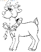 christmas santa claus reindeer coloring