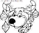 christmas santa claus reindeer coloring