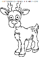 christmas santa claus reindeer coloring