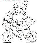 christmas santa claus funny coloring