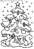 christmas christmas trees coloring