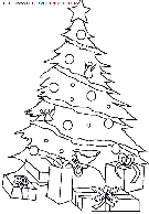 christmas christmas trees coloring