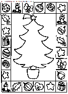 christmas christmas trees coloring