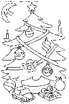 christmas christmas trees coloring