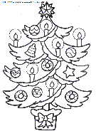 christmas christmas trees coloring