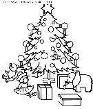 christmas christmas trees coloring