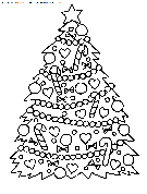 christmas christmas trees coloring