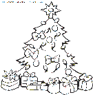 christmas christmas trees coloring