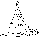 christmas christmas trees coloring