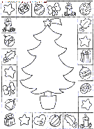 christmas christmas trees coloring