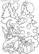 christmas christmas trees coloring