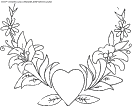 saint valentine hearts coloring