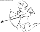 saint valentine cupid coloring