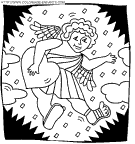 saint valentine cupid coloring