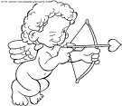 saint valentine cupid coloring