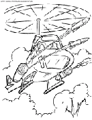 helicopter coloring