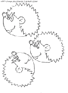 porcupines coloring