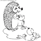 porcupines coloring