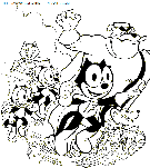 felix the cat coloring