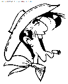 lucky luke coloring