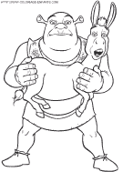 shrek coloring