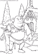 shrek coloring