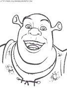 shrek coloring