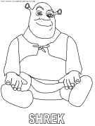 shrek coloring