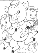 the three little pigs coloring