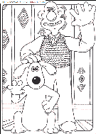 wallace and gromit coloring