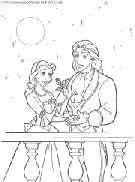 beauty and the beast coloring