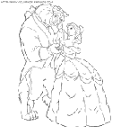 beauty and the beast coloring