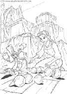 beauty and the beast coloring