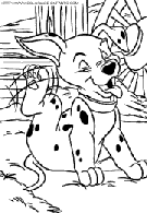 one-hundred-and-one-dalmatians coloring book pages