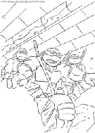 teenage mutant ninja turtles coloring