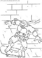 teenage mutant ninja turtles coloring