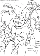 teenage mutant ninja turtles coloring