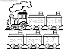 alphabet the little train coloring