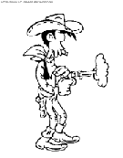 lucky luke coloring