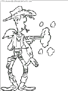 lucky luke coloring