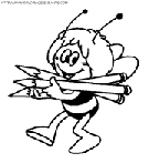 maya the bee coloring